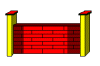 Agility wall red and gold